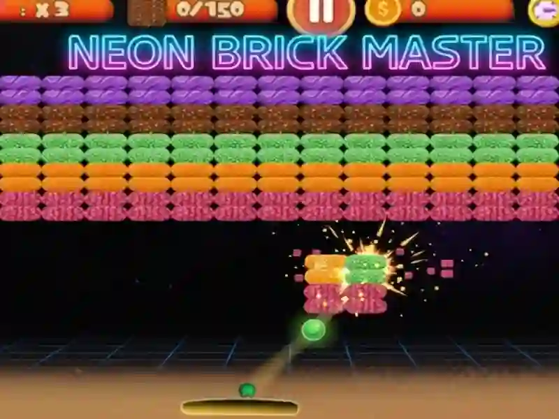 Гульня Neon Bricks: Master of Destruction онлайн