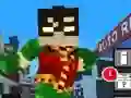 Гульня Teen Titans Go: Minecraft Падлеткавы Бегун 3D онлайн