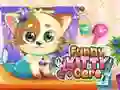 Гульня Смешная кошка ў доглядзе онлайн Гульня Смешная кошка ў доглядзе онлайн