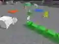 Гульня Слізкі Блокавы Змей 3D онлайн
