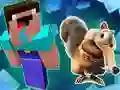 Гульня Noob Parkour: Эпоха Снега онлайн Гульня Noob Parkour: Эпоха Снега онлайн