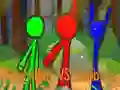 Гульня StickMan Браты супраць Зомбі онлайн