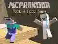 Гульня MCParkour Нуб і Нуб Дзіця онлайн Гульня MCParkour Нуб і Нуб Дзіця онлайн