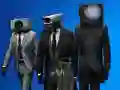 Гульня Skibidi Туалет Супастаўленне онлайн