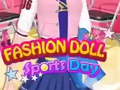 Гульня Спортивны дзень моднай лялькі онлайн