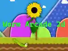 Гульня Worm Arcade 2D онлайн