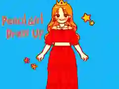 Гульня Адзенне дзяўчыны з алоўкам онлайн