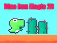 Гульня Dino Бег: Магія 2D онлайн