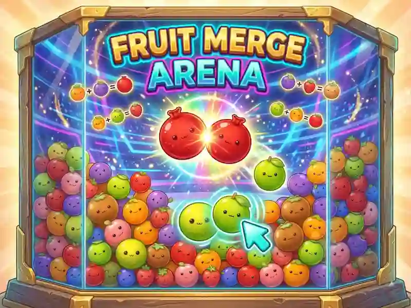 Гульня Fruit Merge Arena онлайн
