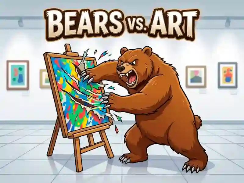 Гульня Bears vs. Art онлайн