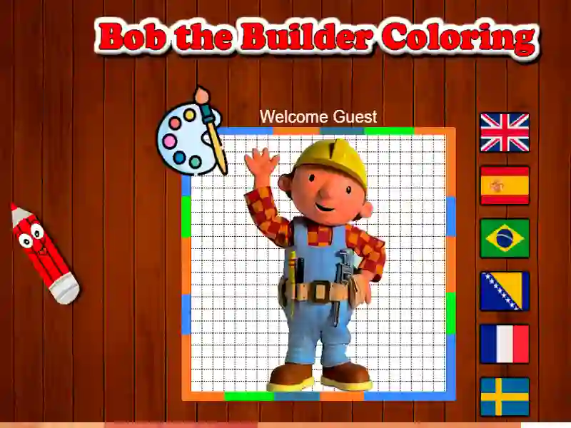 Гульня Афарбоўка Bob Builder онлайн Гульня Афарбоўка Bob Builder онлайн