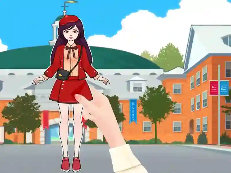 Гульня Убор і макіяж для папяровай лялькі онлайн