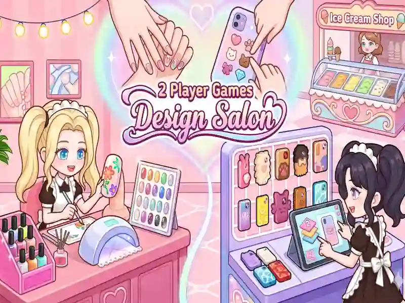 Гульня 2 Player Games Design Salon онлайн