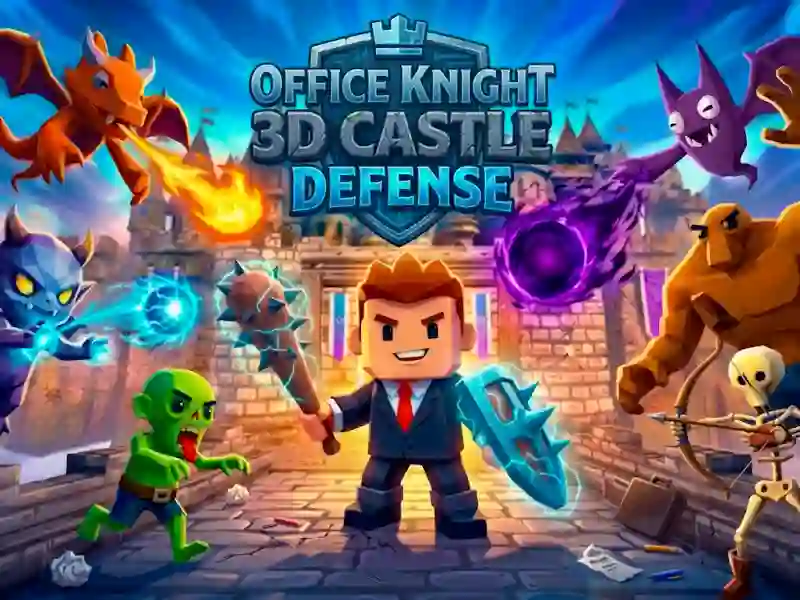 Гульня Office Knight 3D Castle Defense онлайн