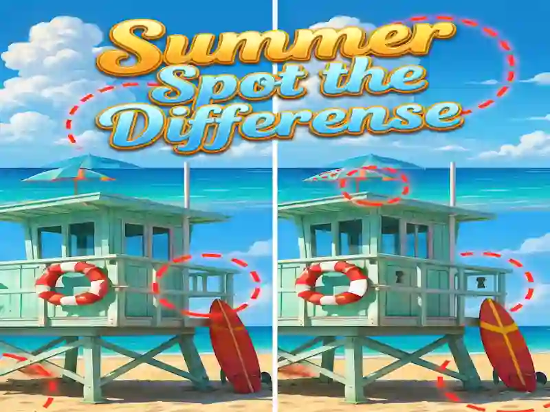 Гульня Summer Spot the Differense онлайн