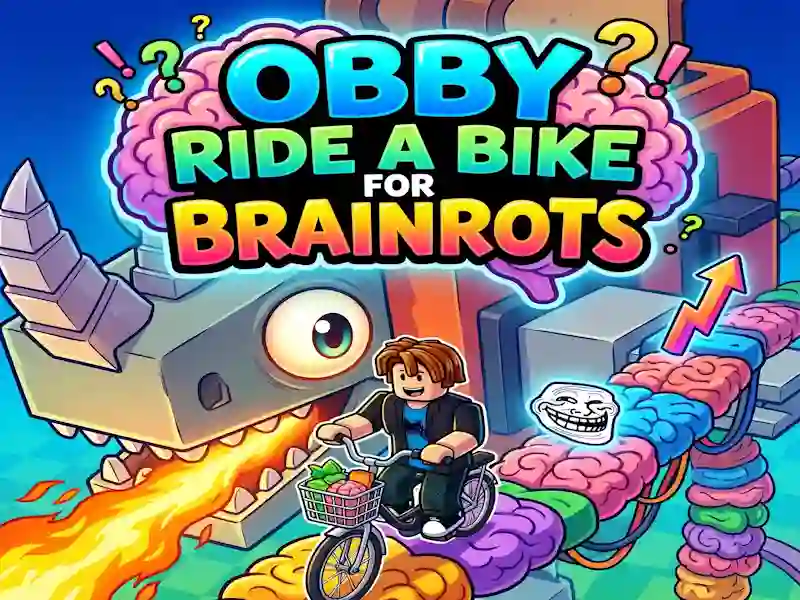 Гульня Obby Ride a Bike For Brainrots онлайн
