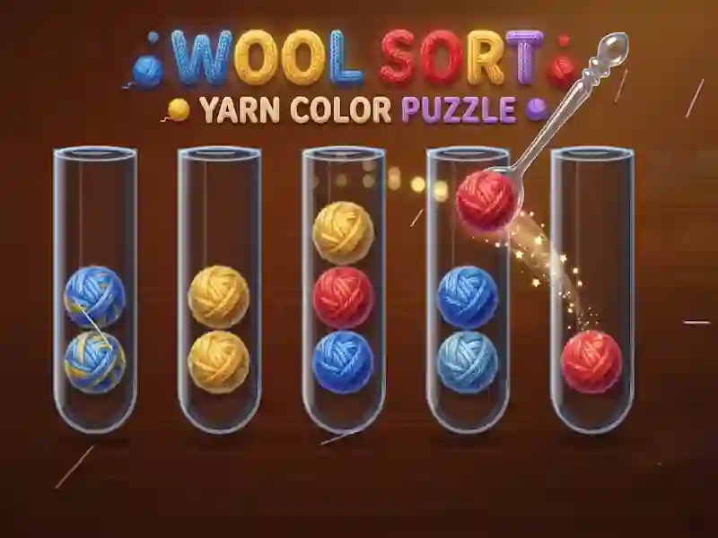 Гульня Wool Sort Yarn Color Puzzle онлайн