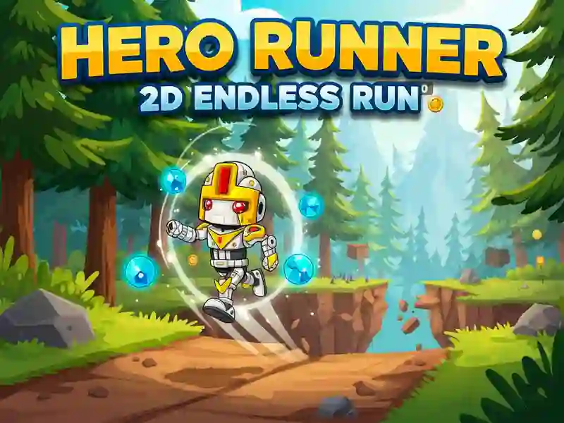Гульня Running Hero 2D Endless Run онлайн