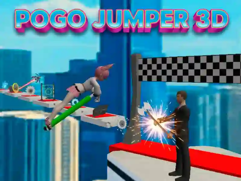 Гульня Pogo Jumper 3D онлайн