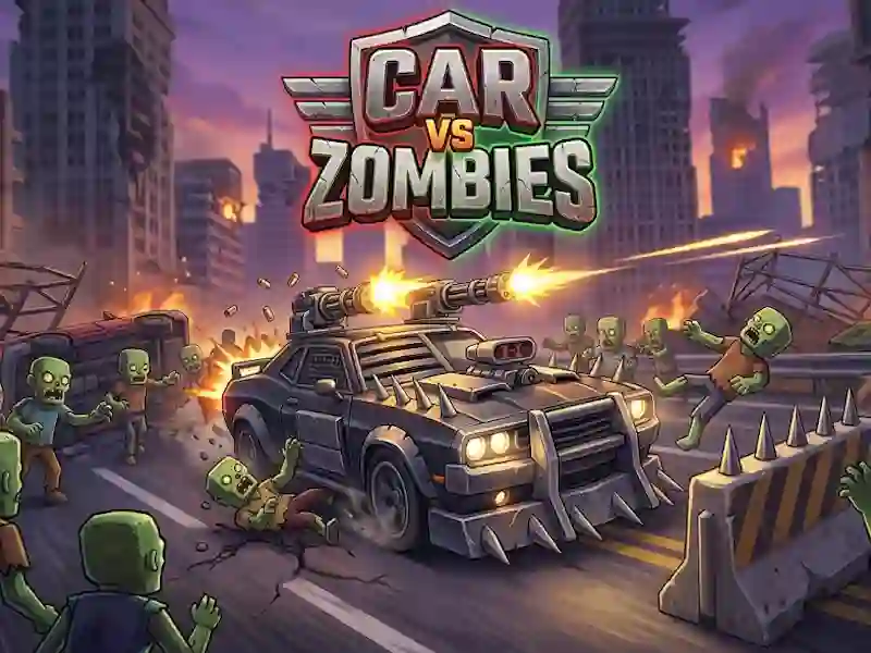 Гульня Car VS Zombies онлайн