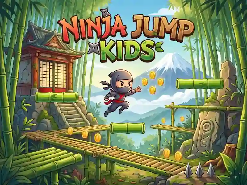 Гульня Ninja Jump Kids онлайн