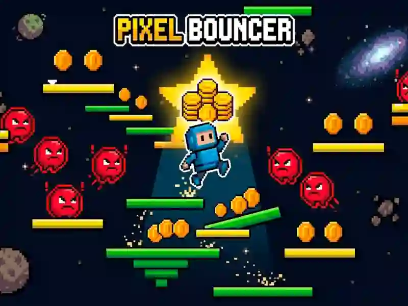 Гульня Pixel Bouncer онлайн