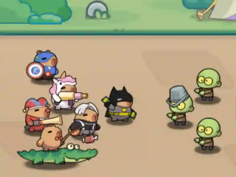 Гульня Капібара, наперад! онлайн