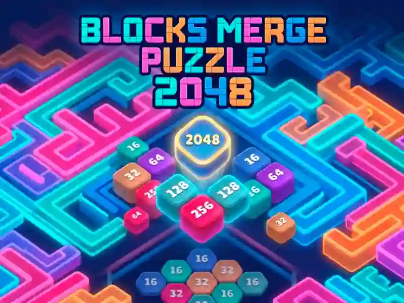 Гульня Blocks Merge Puzzle 2048 онлайн