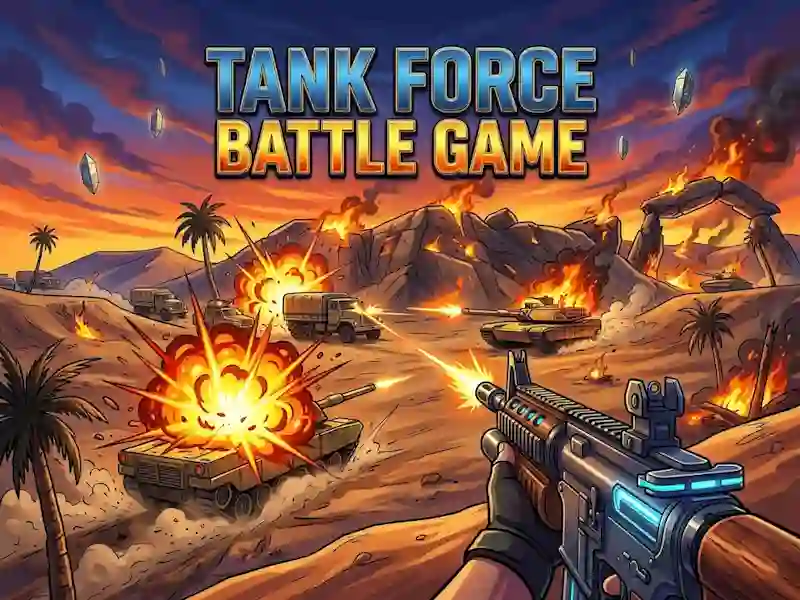 Гульня Tank Force Battle Game онлайн