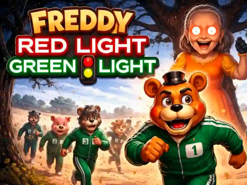 Гульня Freddy Red Light Green Light онлайн