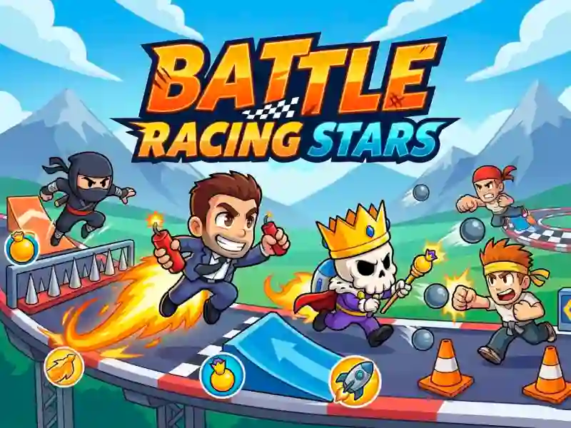 Гульня Battle Racing Stars онлайн