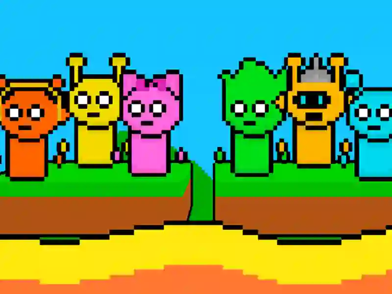 Гульня Споннкі: Уцёкі з лавы для 2 гульцоў онлайн Гульня Споннкі: Уцёкі з лавы для 2 гульцоў онлайн