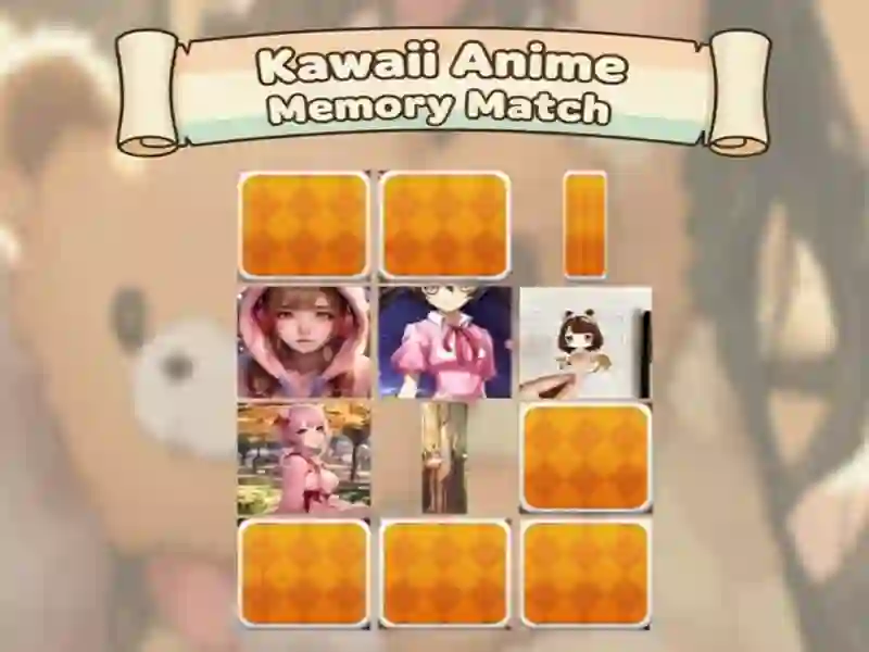 Гульня Анімэ Kawaii: Матч памяці онлайн