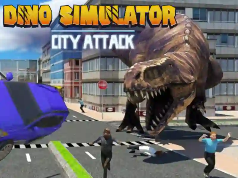Гульня Сімулятар Dinosaurus: Attack City онлайн