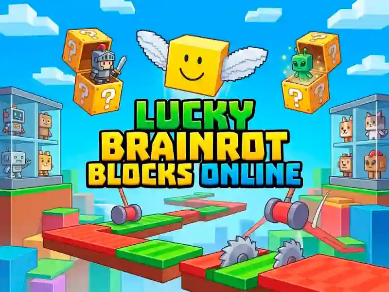 Гульня Lucky Brainrot Blocks Online онлайн