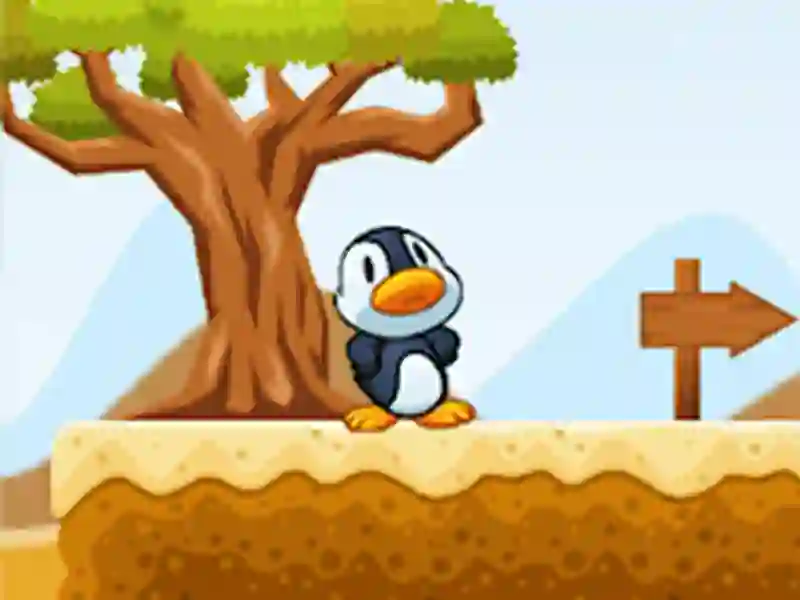 Гульня Прыгода Penguin Run онлайн