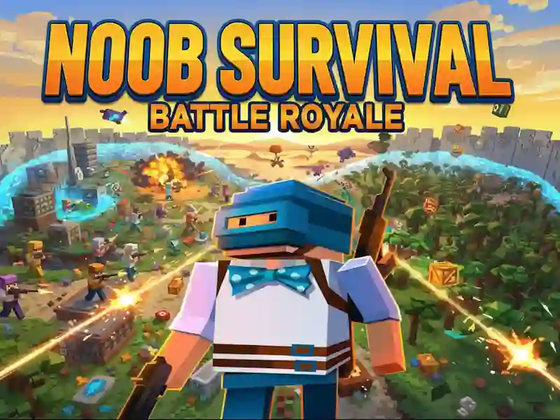 Гульня Noob Survival: Battle Royale онлайн