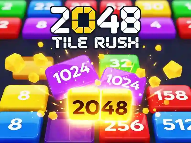 Гульня 2048 Tile Rush онлайн