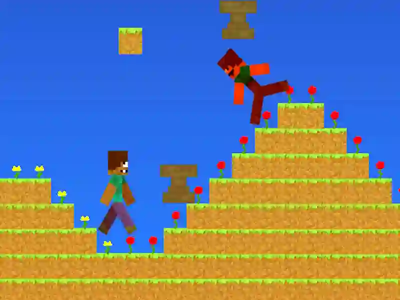 Гульня Minecraft: Nub супраць Pro. Дождж- ад збіцця онлайн