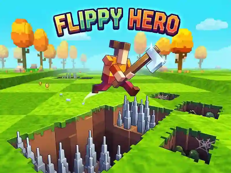 Гульня Flippy Hero онлайн