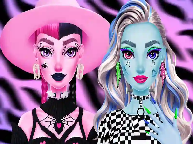Гульня Monsterella: макіяж фантазій онлайн Гульня Monsterella: макіяж фантазій онлайн