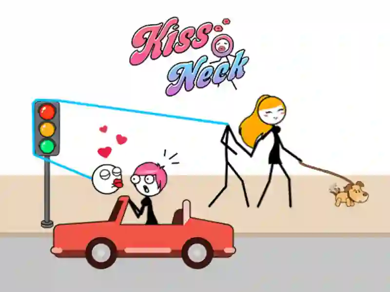 Гульня Пацалунак у шыю онлайн