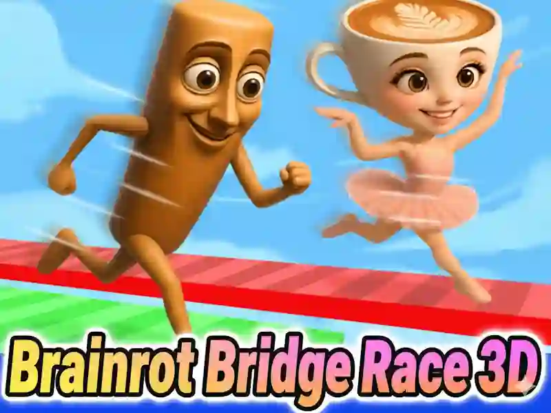 Гульня Italian Brainrot: Bridge Race 3D онлайн