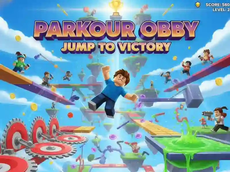 Гульня Parkour Obby: Jump to Victory онлайн