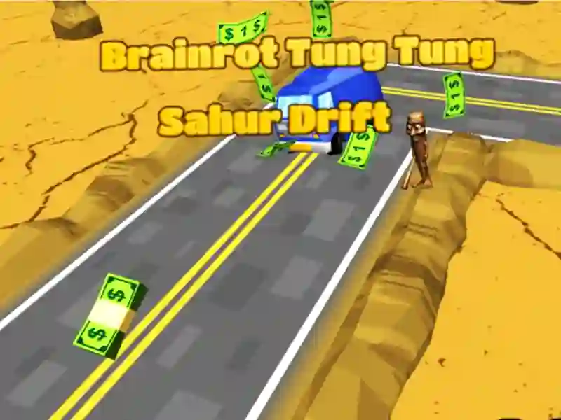 Гульня Brainrrot Tung Tung Sahur Drift онлайн