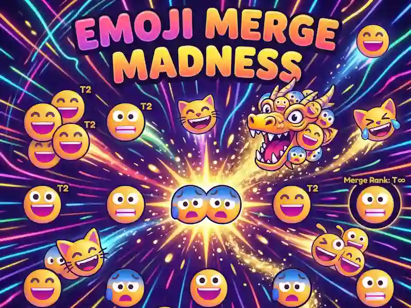 Гульня Emoji Merge Madness онлайн