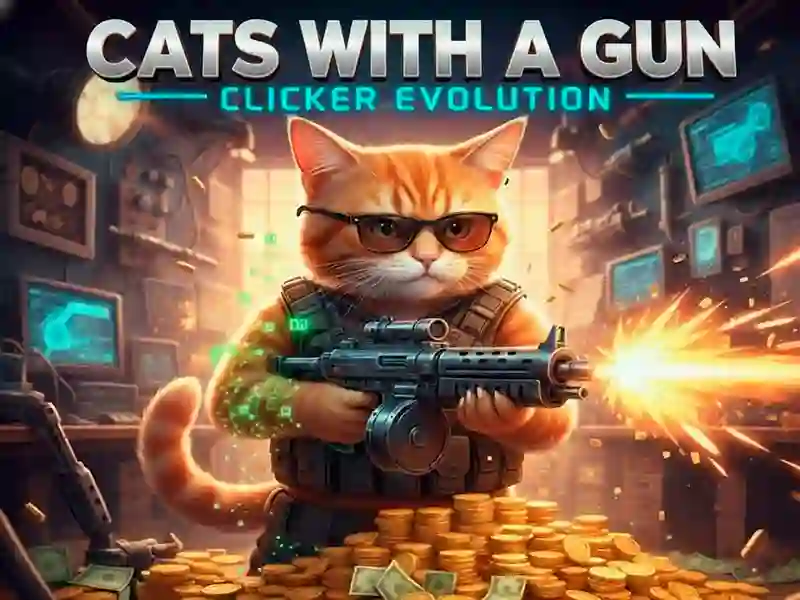 Гульня Cats with a Gun: Clicker Evolution онлайн