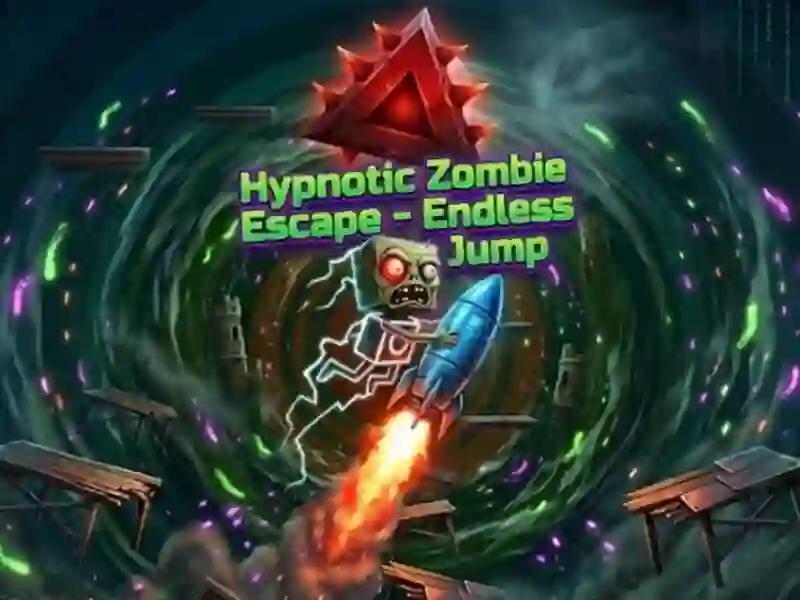 Гульня Hypnotic Zombie Escape Endless Jump онлайн