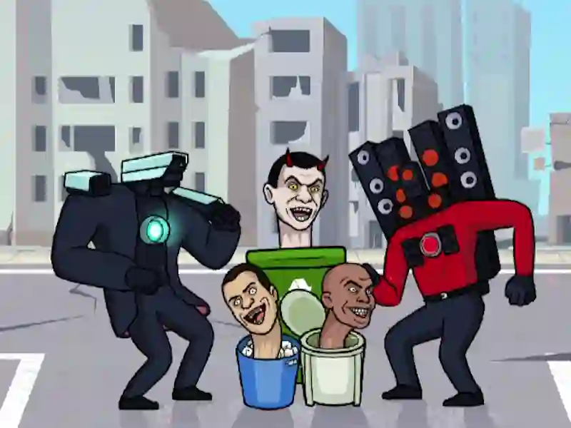 Гульня Эвалюцыя туалета Skibidi модаў онлайн Гульня Эвалюцыя туалета Skibidi модаў онлайн