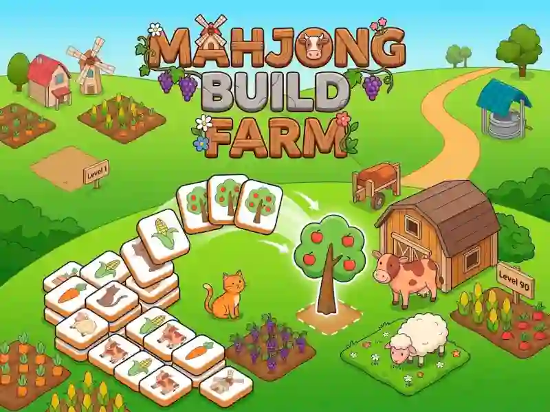 Гульня Mahjong Build Farm онлайн